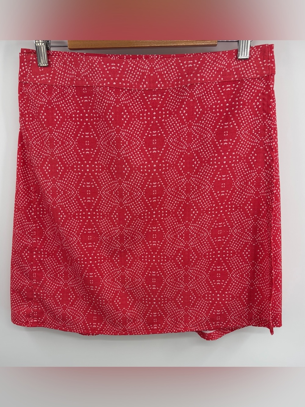 RipSkirt Hawaii wrap geometric dot pattern skirt women’s M resort beachy